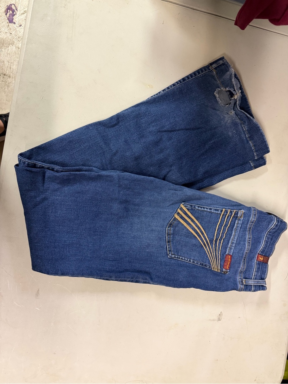 7 fmk Dojo boot cut jean size 31